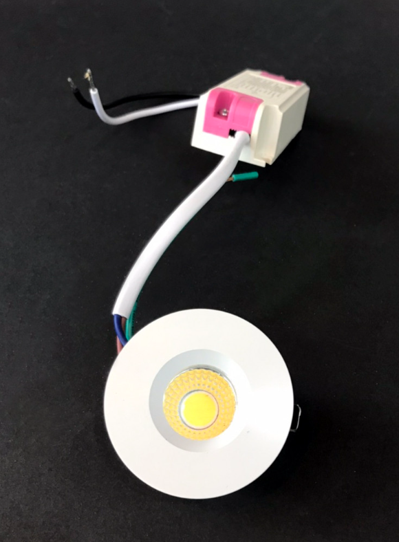 리더스 LED매입등1.5 3W 3.81cm COB 사각 원형 소형 다운라이트 LDS KS인증 후드 진열장 가구 천정 방 - 상세 이미지 2