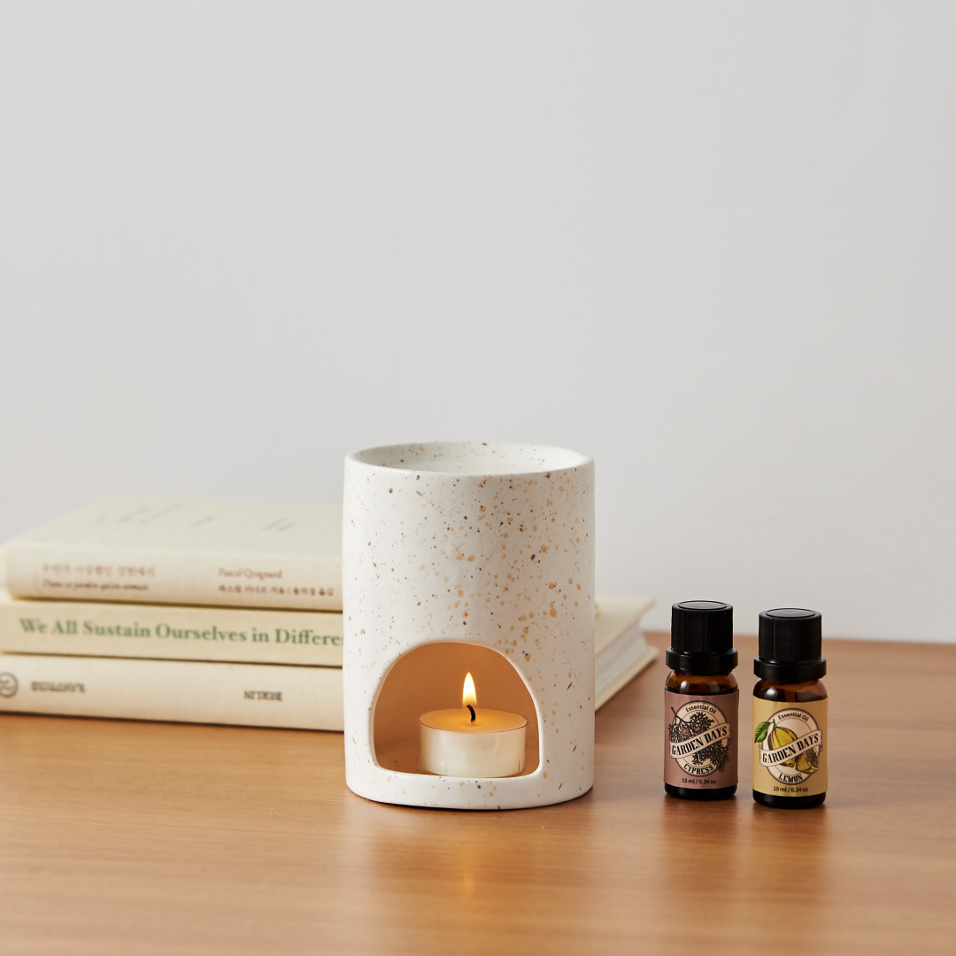 마블 아로마 오일 버너 램프 워머