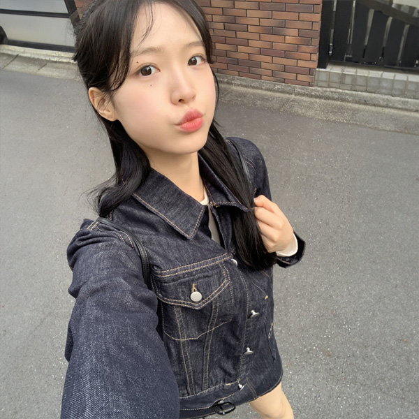 (이염방지논페이드) 베딧 스티치 생지 데님 청자켓 jk2795