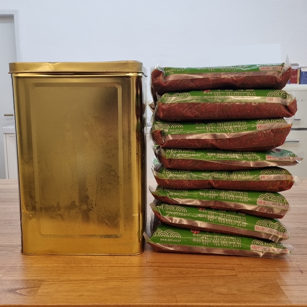 양념 콩잎 장아찌 무침 단풍콩잎김치 삭힌 노란 경상도 대용량 업소용 도매 2kg, 1개 - 상세 이미지 5