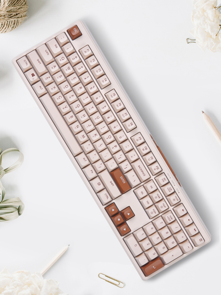 클래식104 멤브레인 보글보글 사무용 게이밍 키보드 투명 실리콘 키스킨 세트