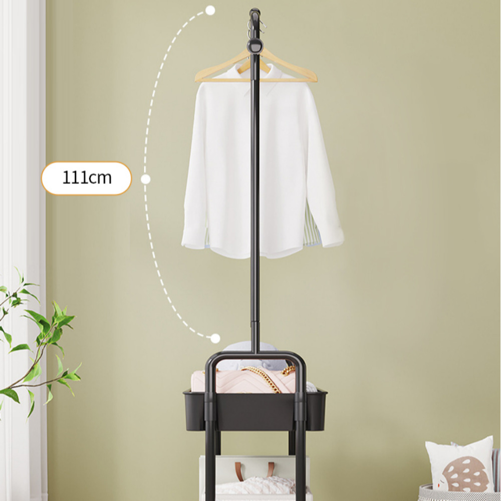 아이방행거 이동식 트롤리 선반형 자취방행거