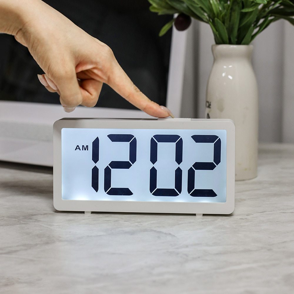 코비 빅사이즈 LCD 인테리어 알람시계 AL-D17S 스누즈 학생선물 이미지 6