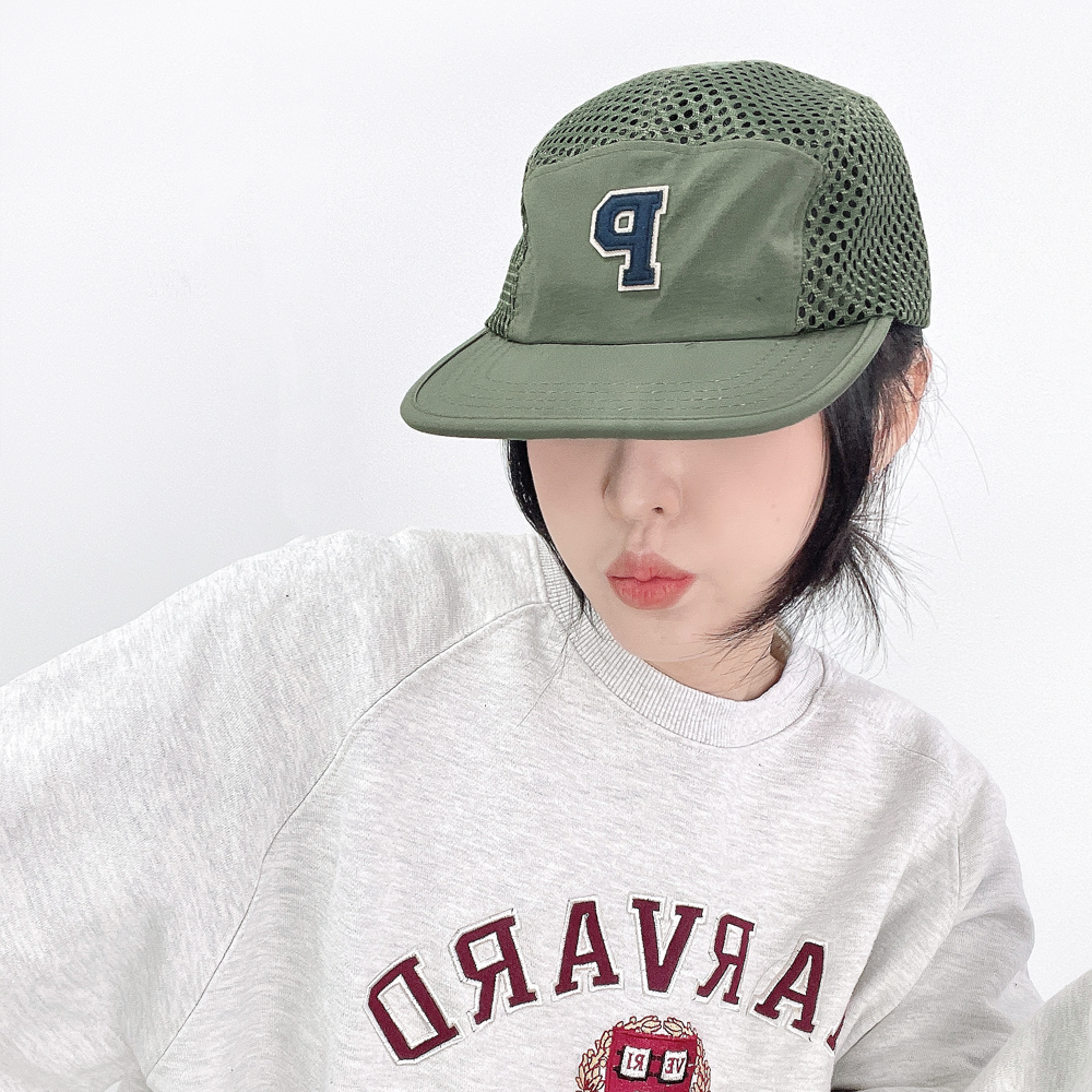 알파벳 메쉬 남자 여자 봄 여름 레저 캠프캡 휴양지 야구 모자