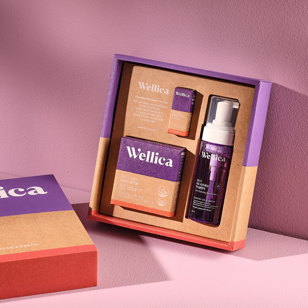 웰리카 Y존케어 3종 추석선물세트 여성청결제 150ml+이너퍼퓸 5ml+질유산균 30캡슐 - 상세 이미지 2