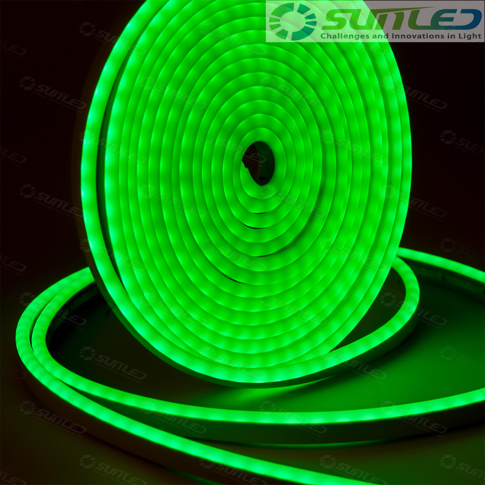 네온 LED바 5m롤 튜브 스트립 그린 12V 24V 면발광 줄조명 플렉시블 DIY 식빵등
