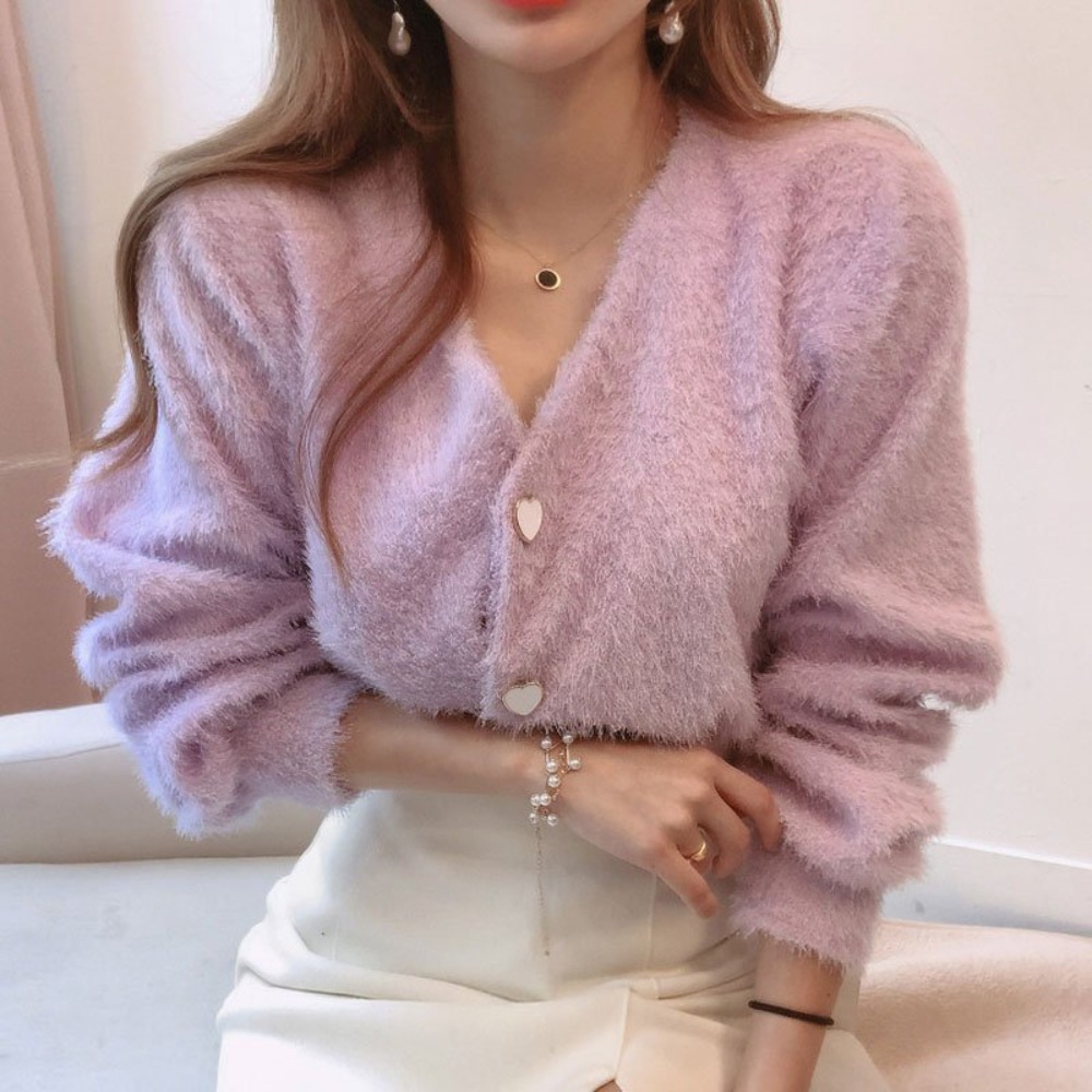 설현 분홍색 가디건 나 혼자 산다 532화 옷 정보 하트 단추 이미지 3