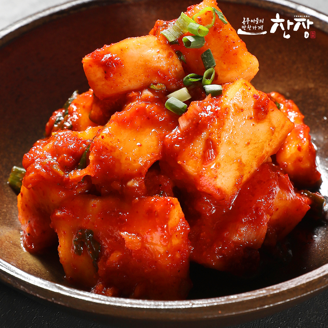 찬장 깍두기 국산 김치 300g : 반찬가게찬장