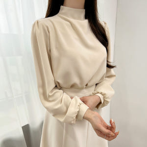 러브앳 오피스 하객룩 블라우스 착용 후기 | 사이즈/핏 총정리 - 상품 이미지 1