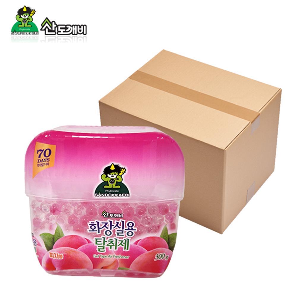 연수원 기숙사 오래가는 화장실 탈취제 300g 피치향 20개 관공서 방재실 방향제 소변기 : 에비나코코
