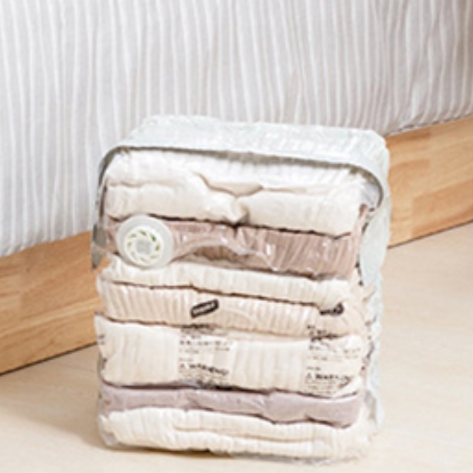 캐리어 압축팩 여행용 압축 지퍼백 중형 옷 압축기