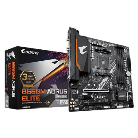 기가바이트 B550M AORUS ELITE 제이씨현 (AMD AM4 메인보드) DDR4