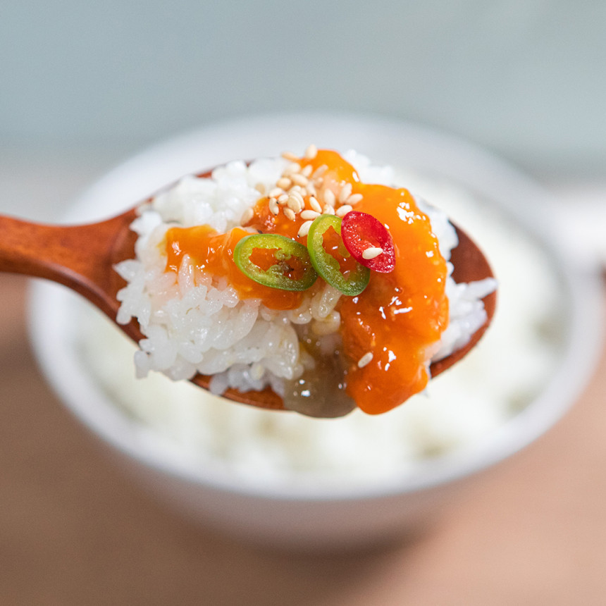 [더 저렴한-센터합배송] 명인 알배기 간장게장 650g 저염 암꽃게장 김혜숙 명인 이미지 3