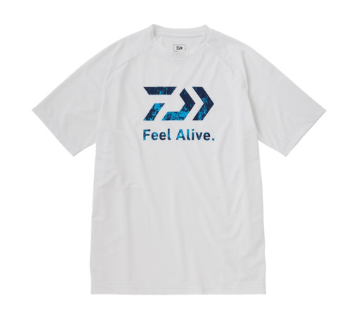 다이와 낚시 티셔츠 23 DE-3923 FeelAlive 드라이 블랙 화이트 오션 - 상세 이미지 2