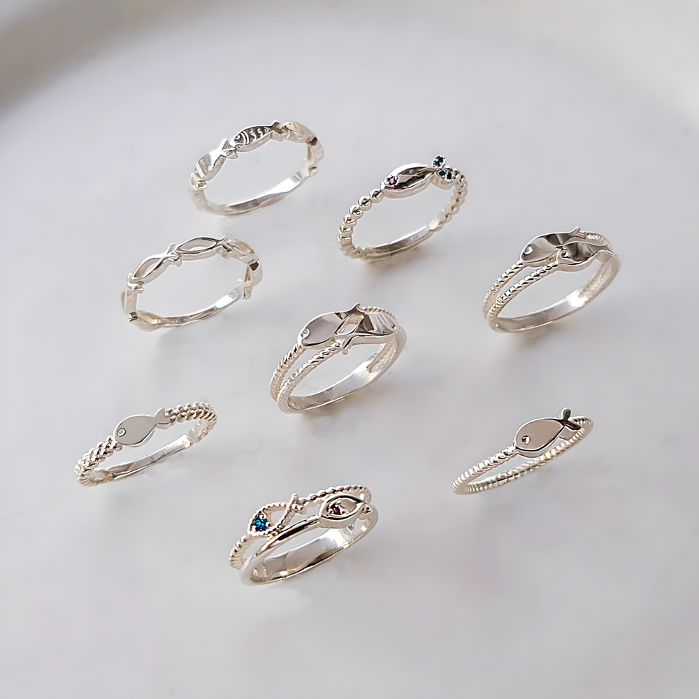 물고기은반지 실버925 순은반지