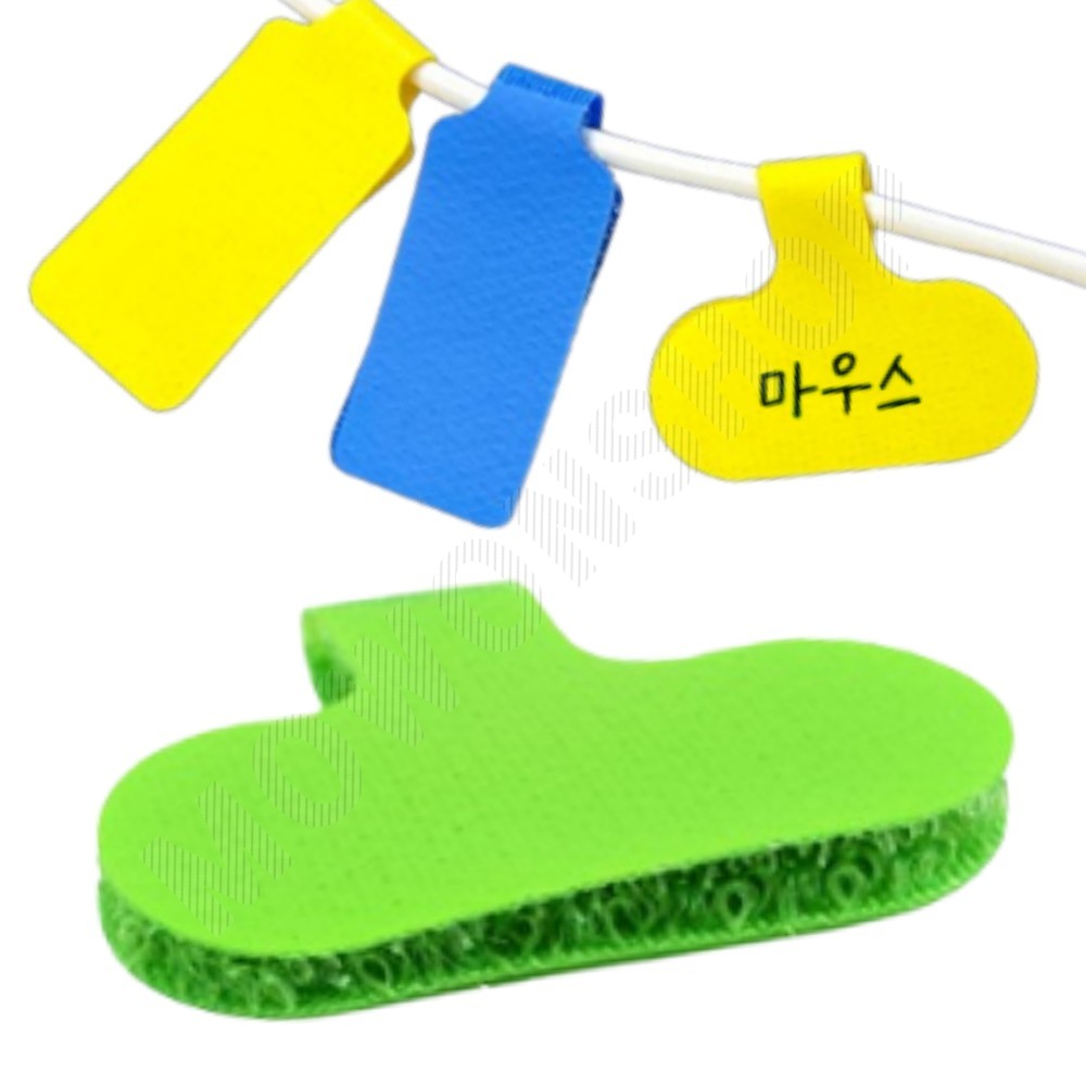 전선 이름표 네임택 케이블타이 네임 타이 1p - 상품 이미지