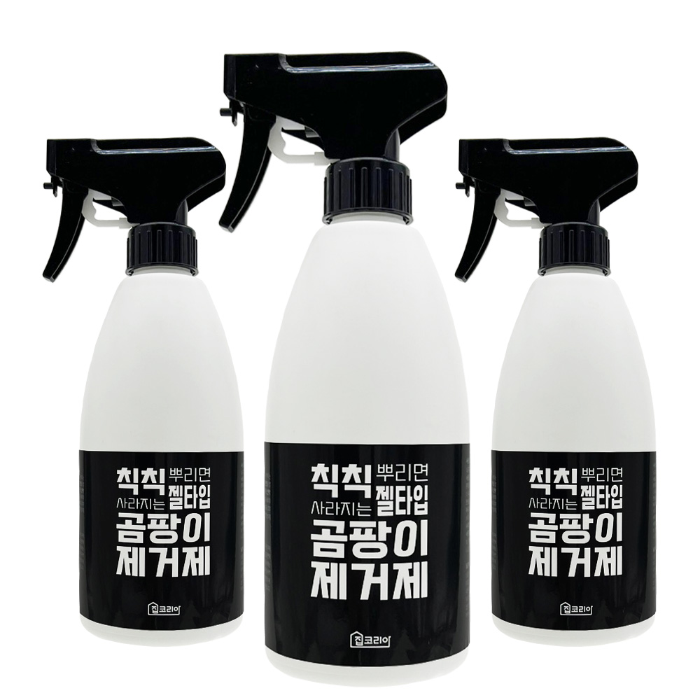 집코리아 칙칙 뿌리면 사라지는 젤타입 곰팡이제거제 400ml, 3개