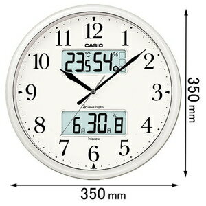 CASIO 전파 벽시계 온습도 ITM-660NJ-8JF - 상품 이미지