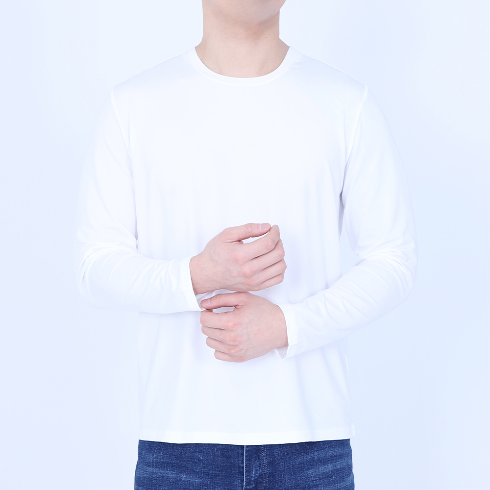 여름용 긴팔 쿨티 남자냉장고티셔츠 쿨링 작업복 쿨소재 쿨론 단체티 빅사이즈 - 상세 이미지 4