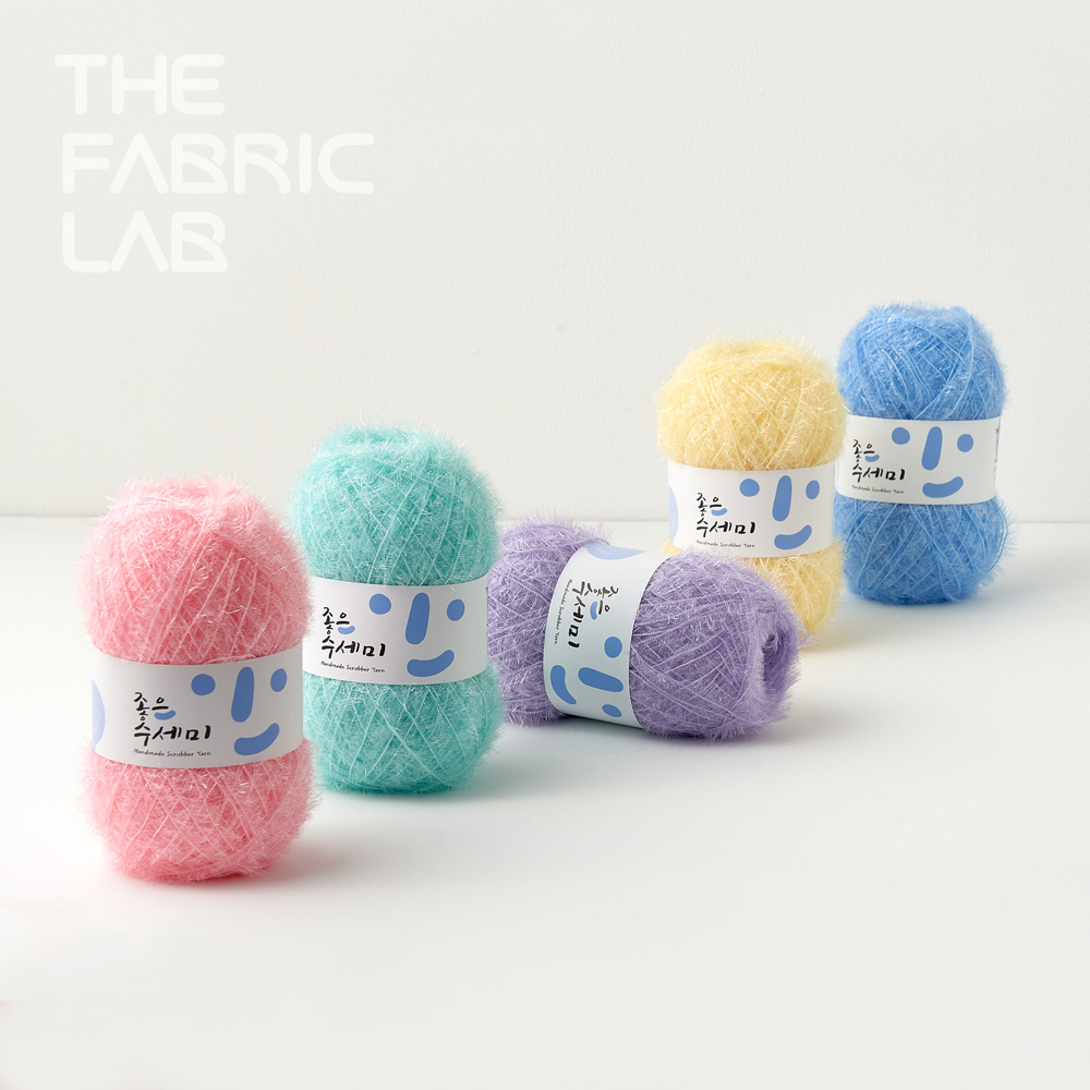 좋은수세미X퐁퐁수세미 90g / 대용량 고급사 반짝이 손 뜨개질 코바늘 뜨기 뜨개 실 이미지 3