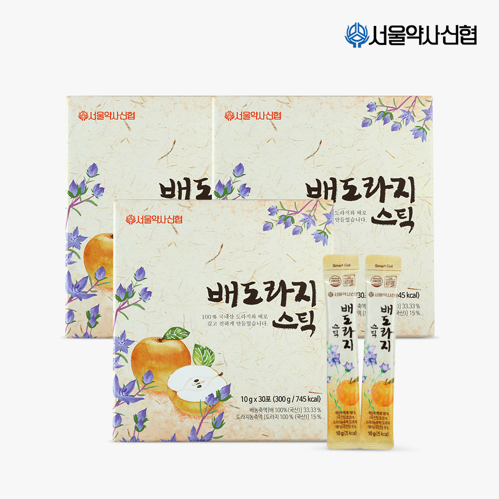 서울약사신협 배도라지 스틱 10g 30포 3박스