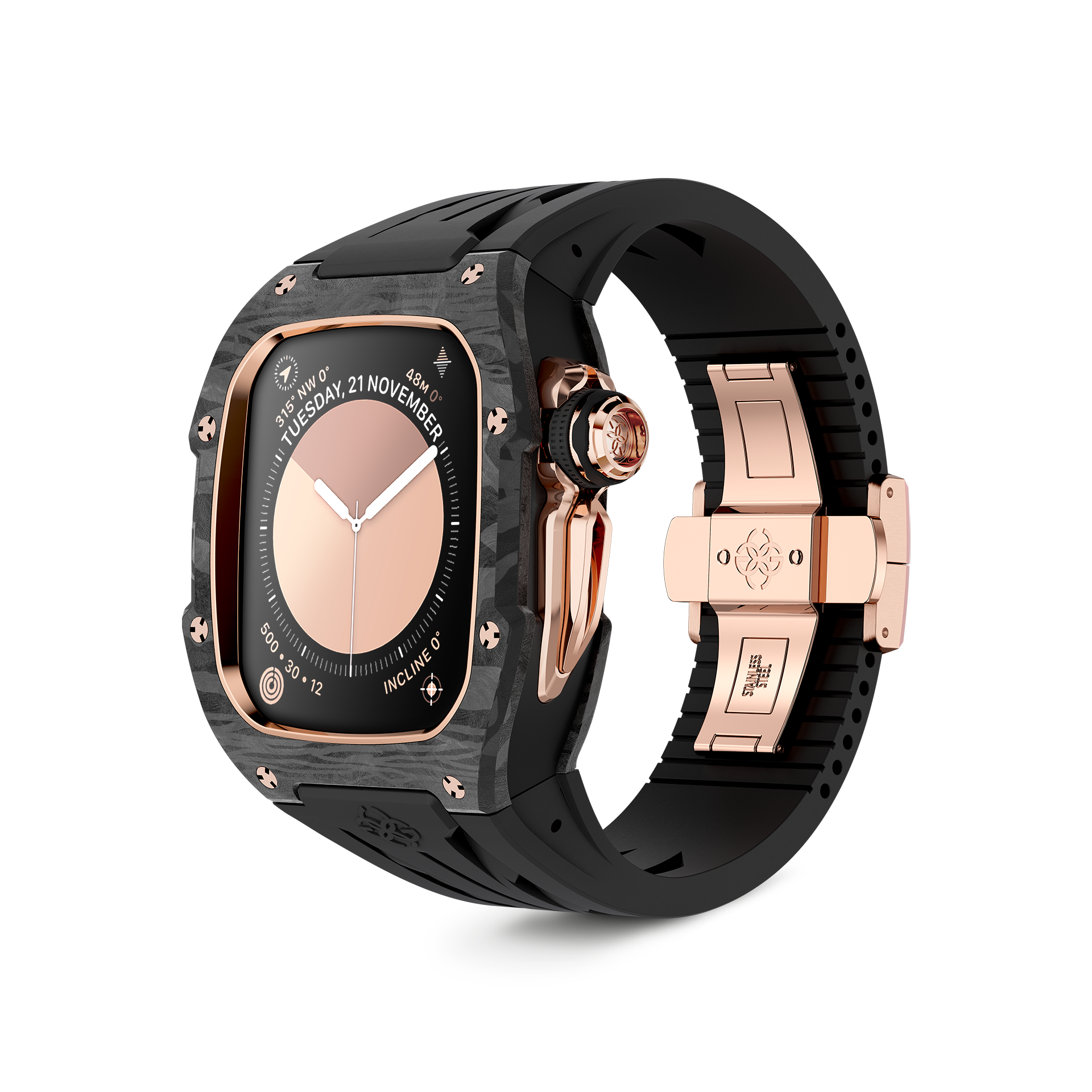 골든컨셉 애플워치 케이스 RSCIII 46mm 로즈골드 카본 (ROSE GOLD CARBON) - 메인 이미지