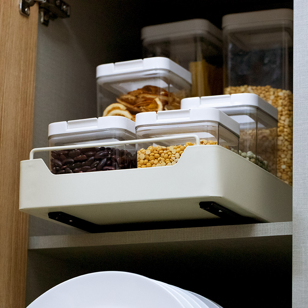 주방 슬라이딩 선반 싱크대 레일 하부장 정리 슬라이드 양념통 양념장 인출식 정리대 20