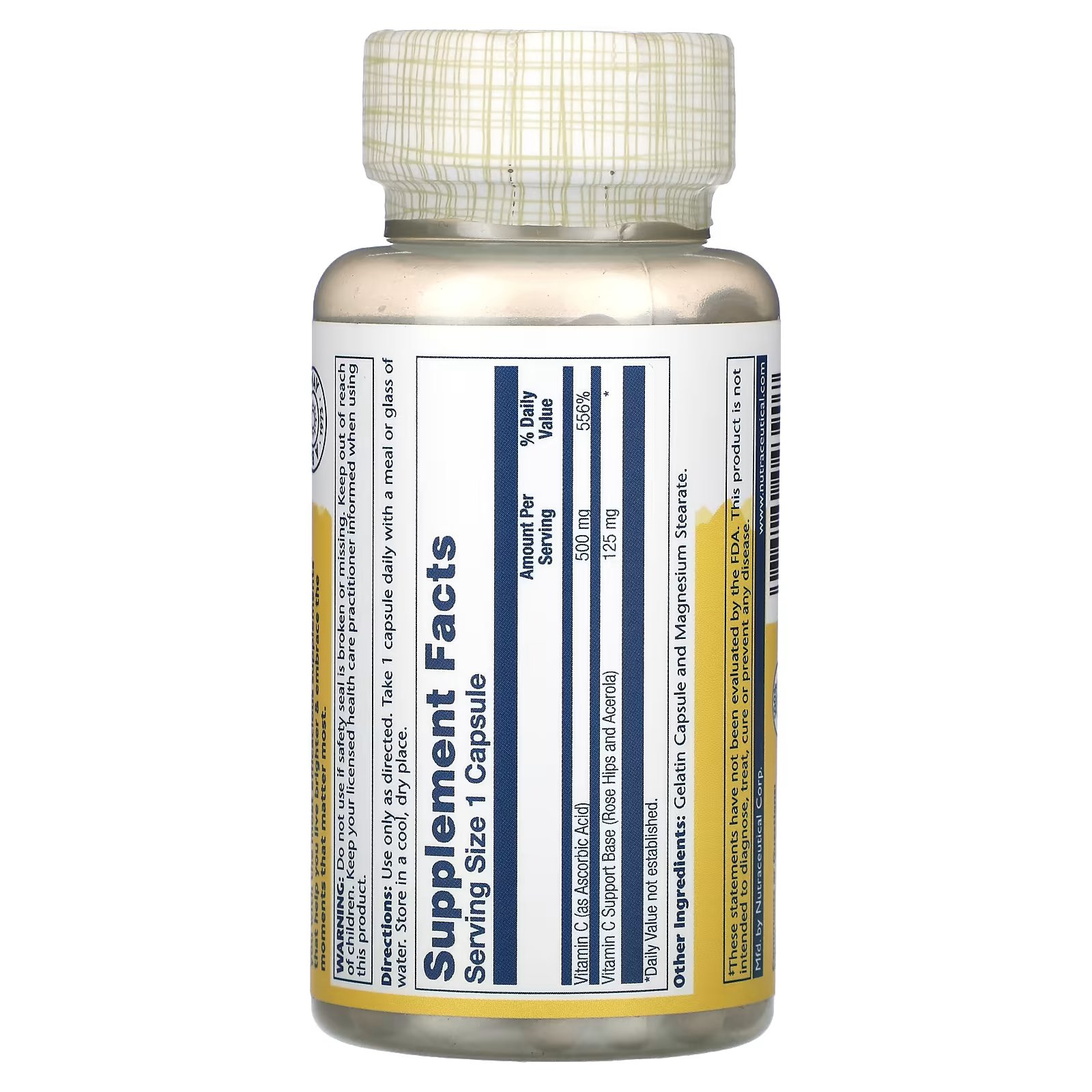 솔라레이 비타민C & 로즈힙, 아세로라 500mg 100캡슐 X3병 - 상세 이미지 2
