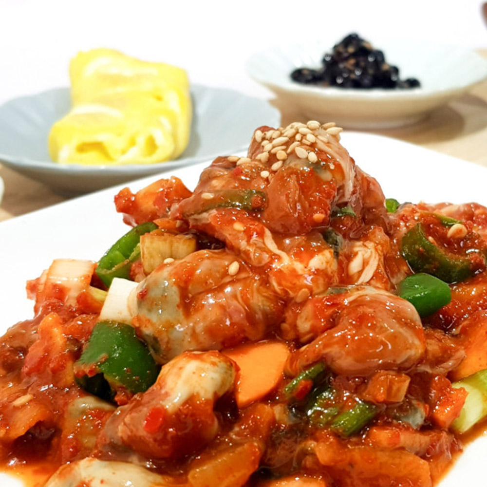 [통영직송] 매콤 생굴무침 / 당일생산 냉장배송 해와바다