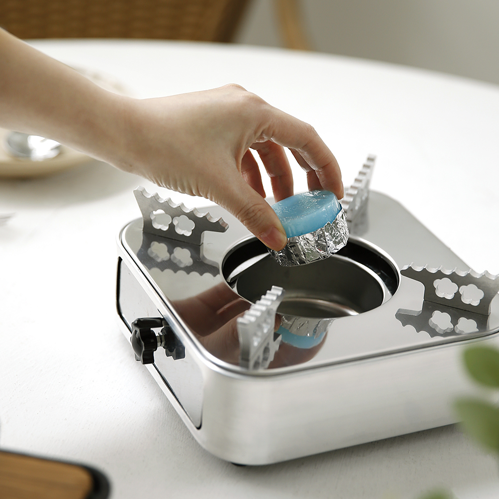 스텐 알콜연료스토브 캠핑소형버너 알콜연료거치대