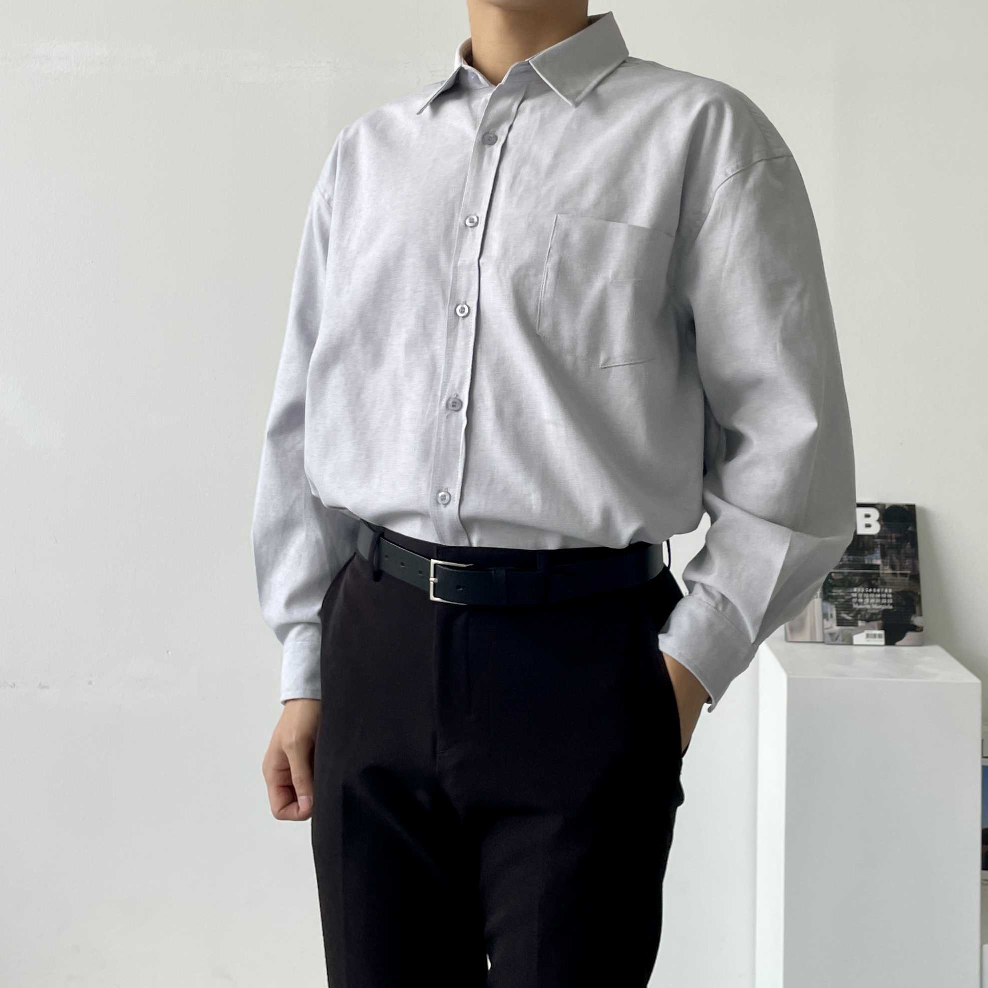 남자옥스포드셔츠 시티보이셔츠 옥스포드남방 이미지 3