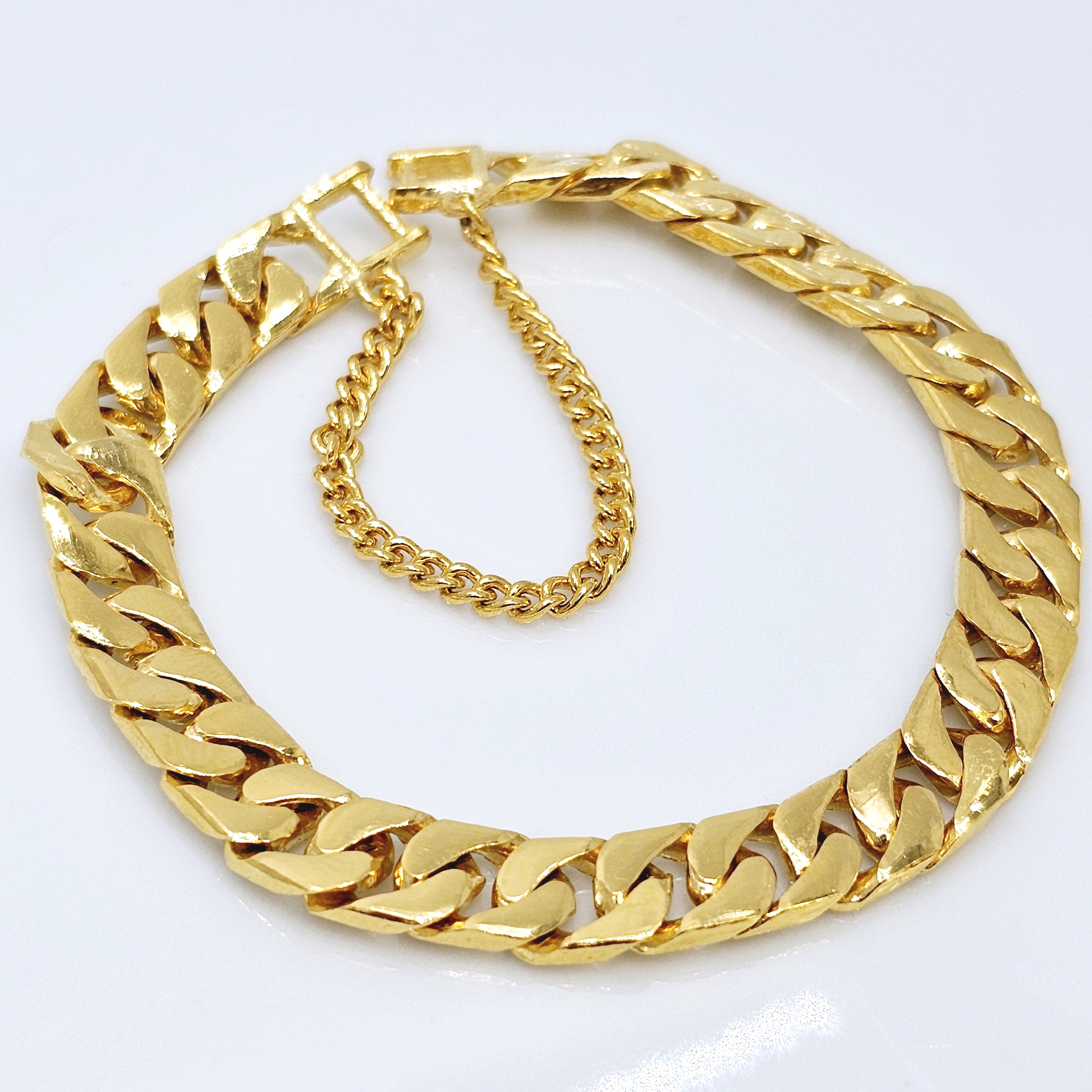 24k 면체인 커플 여자 남자 순금팔찌