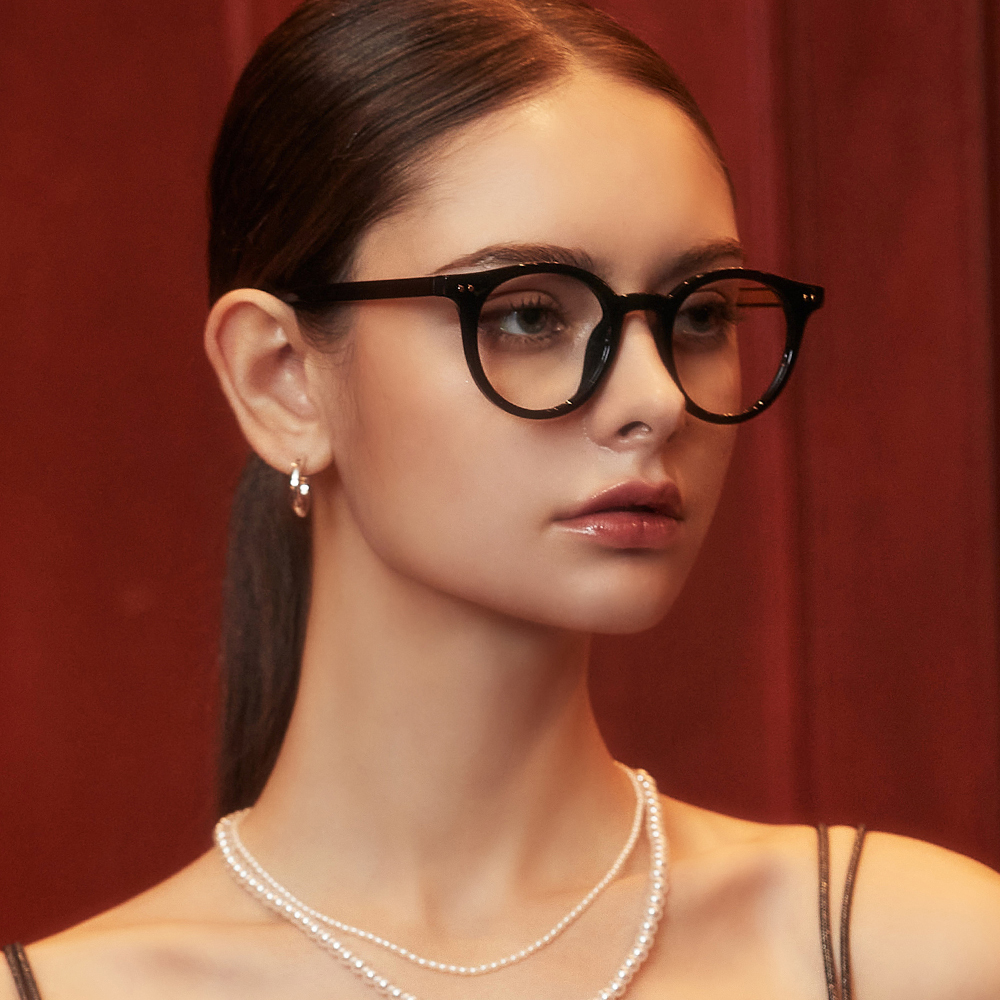 블루라이트차단 안경 패션 뿔테 동글이 라운드 남자 여자 투명 안경테