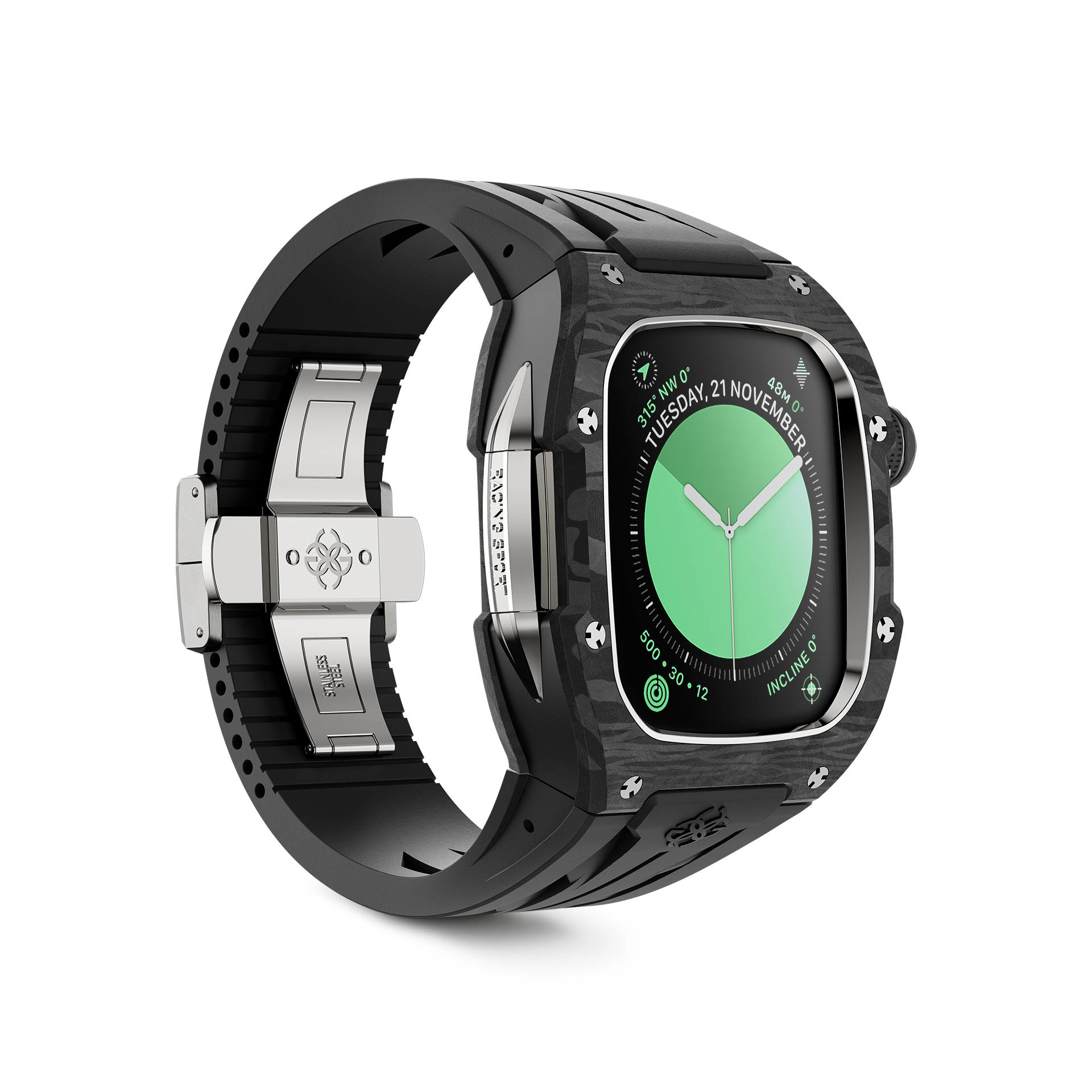 골든컨셉 애플워치 케이스 RSCIII 46mm 실버 카본 (SILVER CARBON) - 상세 이미지 5