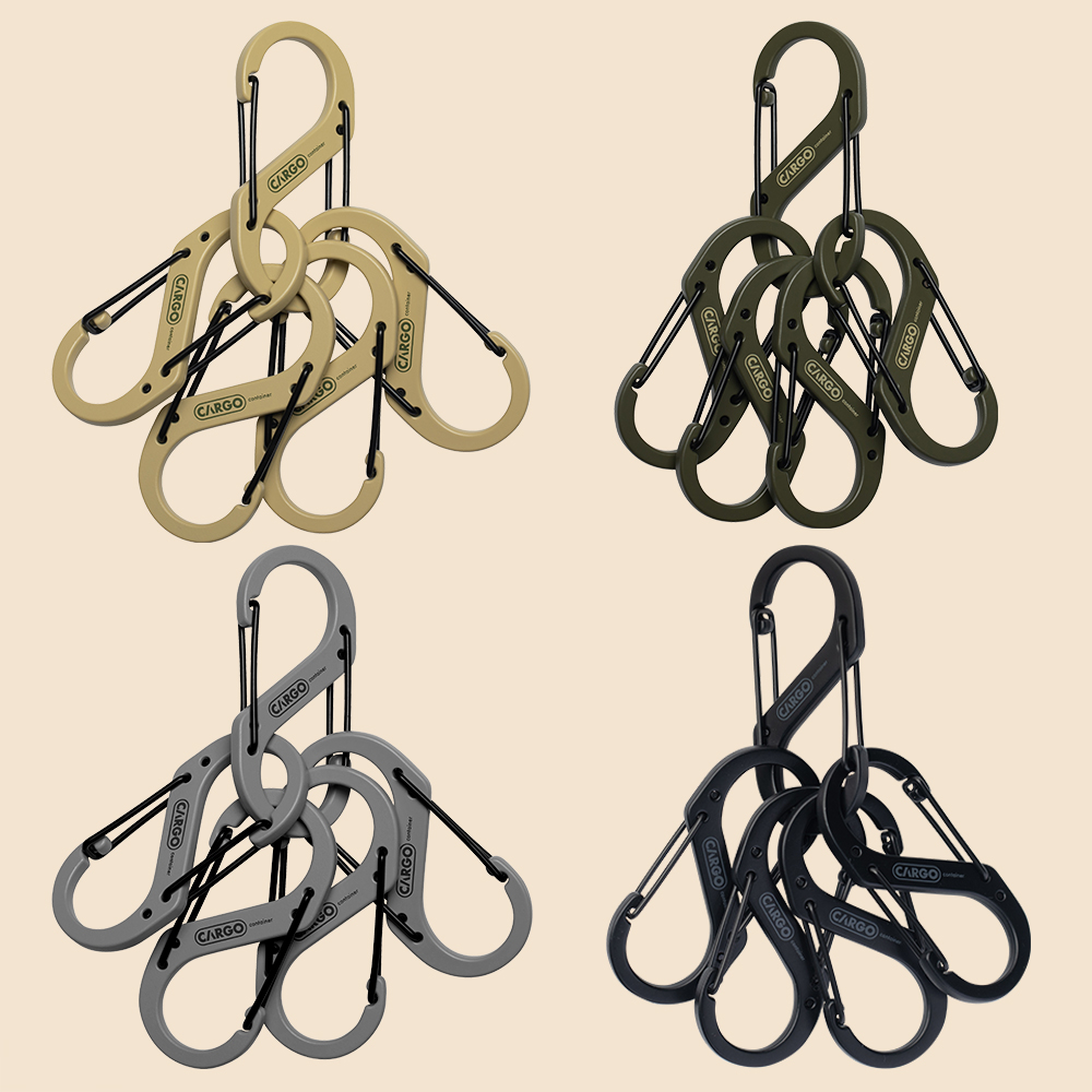 카고컨테이너 카라비너 5개 캠핑 M 양방향 등산고리 S 비너