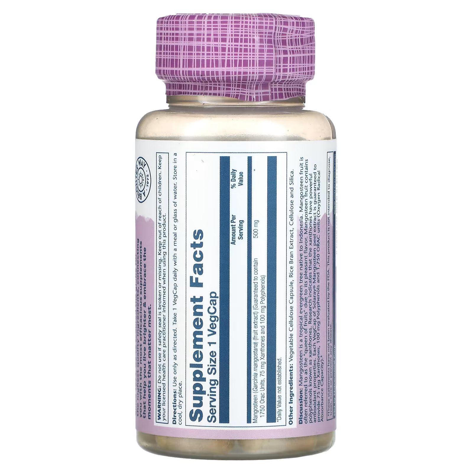 솔라레이 바이탈 추출물 망고스틴 500mg 60캡슐 - 상세 이미지 2