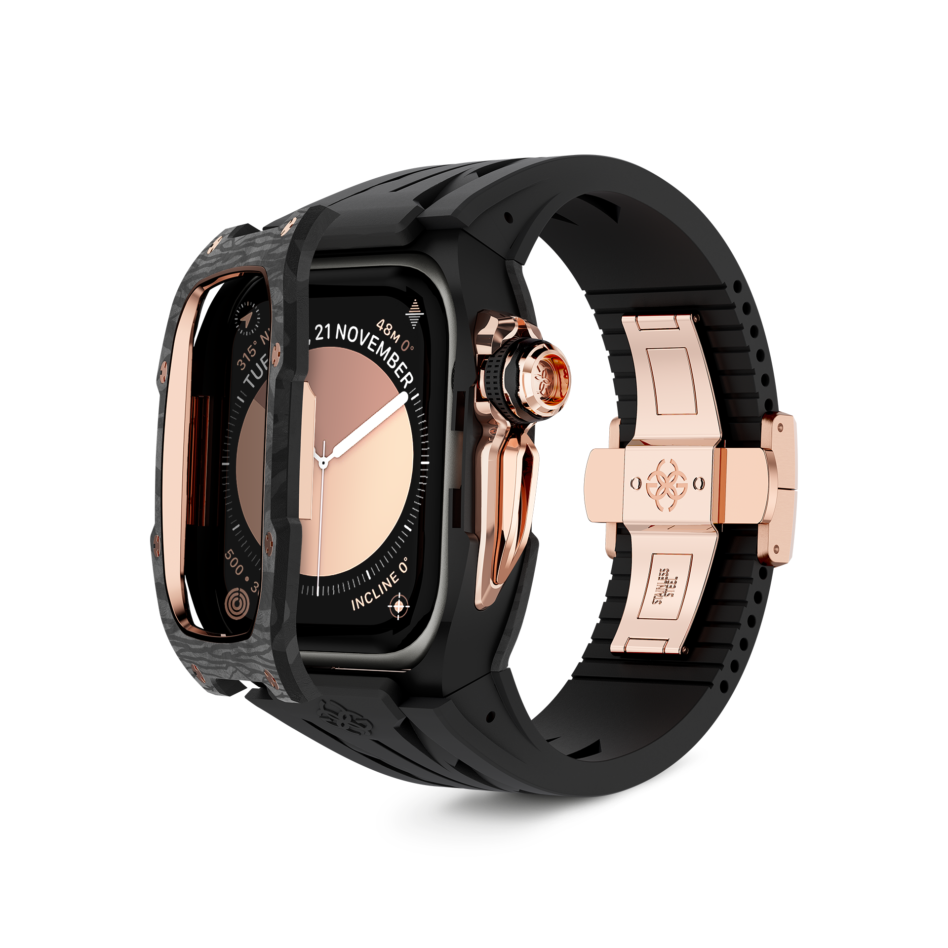 골든컨셉 애플워치 케이스 RSCIII 46mm 로즈골드 카본 (ROSE GOLD CARBON) 이미지 6