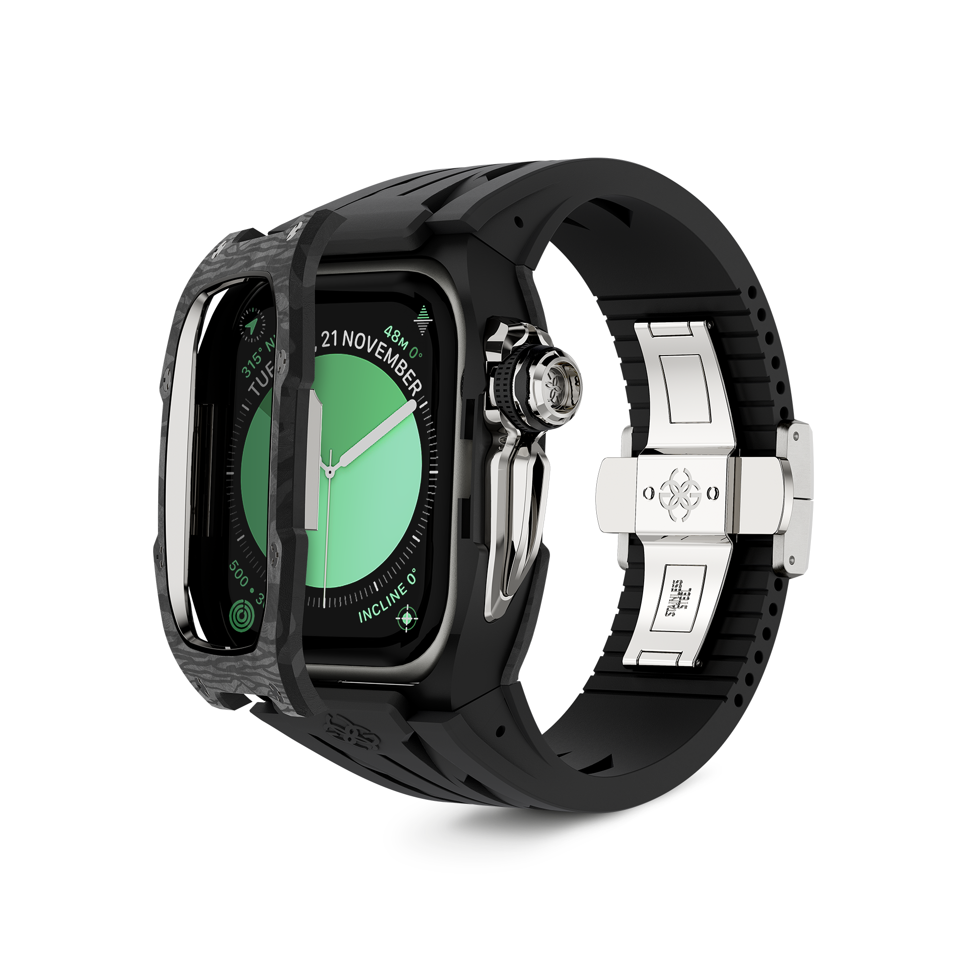 골든컨셉 애플워치 케이스 RSCIII 46mm 실버 카본 (SILVER CARBON) 이미지 6