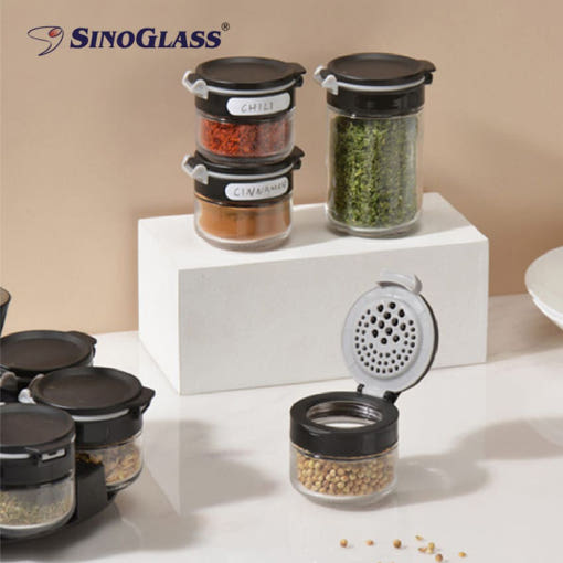 시노글라스 200ml 양념병 듀얼 마개