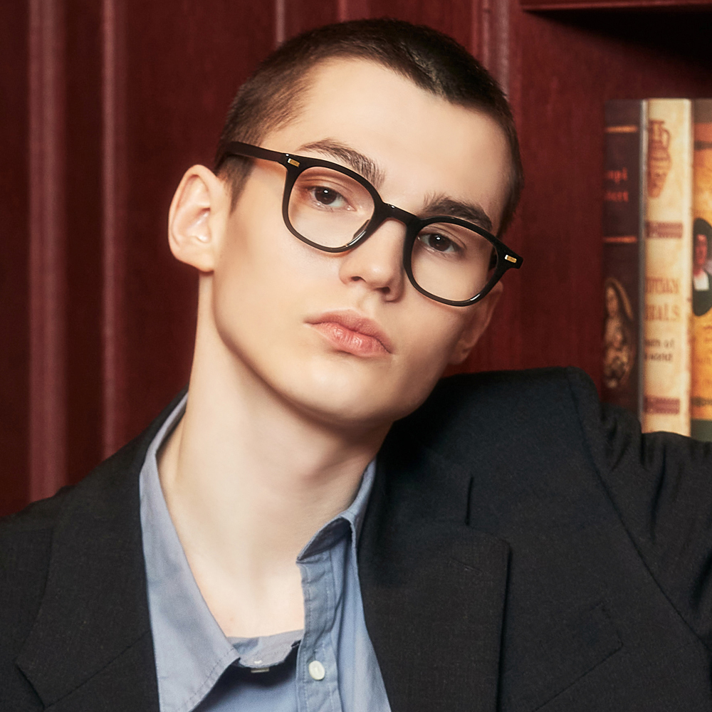 블루라이트차단 안경 사각 투명 뿔테 안경테 남자 여자 검정 얼굴형에맞는