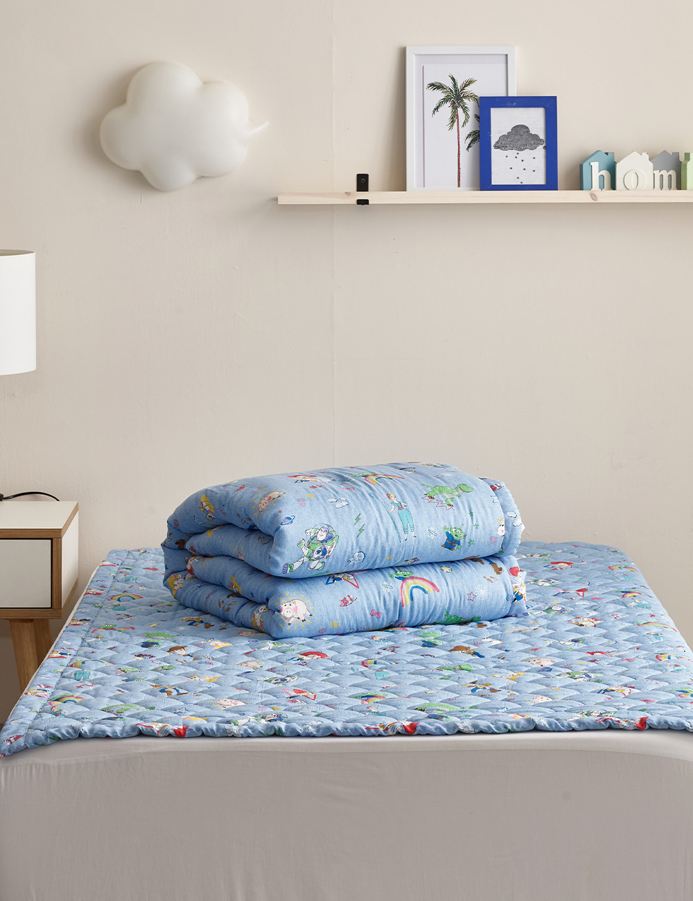 코지네스트 X 디즈니 토이플레이 모달이불 ss 슈퍼싱글 알러지케어 차렵이불