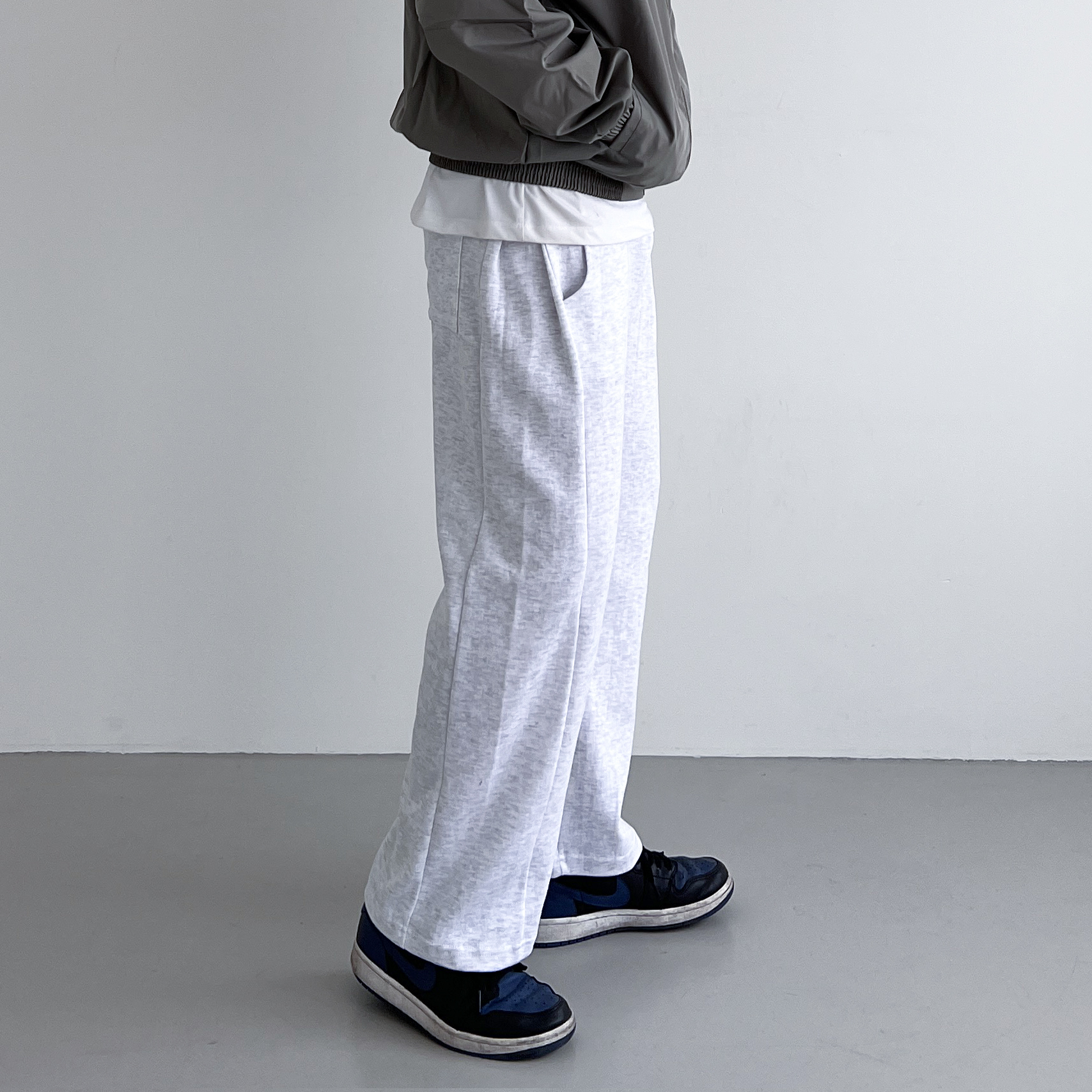 1+1 남자와이드트레이닝팬츠 스웻팬츠 남자통바지 통큰바지 - 상세 이미지 2