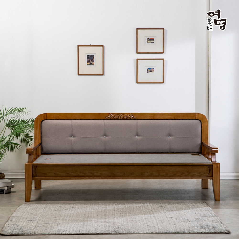 여명흙침대 패브릭핀 카우치 쇼파(황토볼 흙 돌 맥반석 칠보석 세라믹 연옥) 이미지 3
