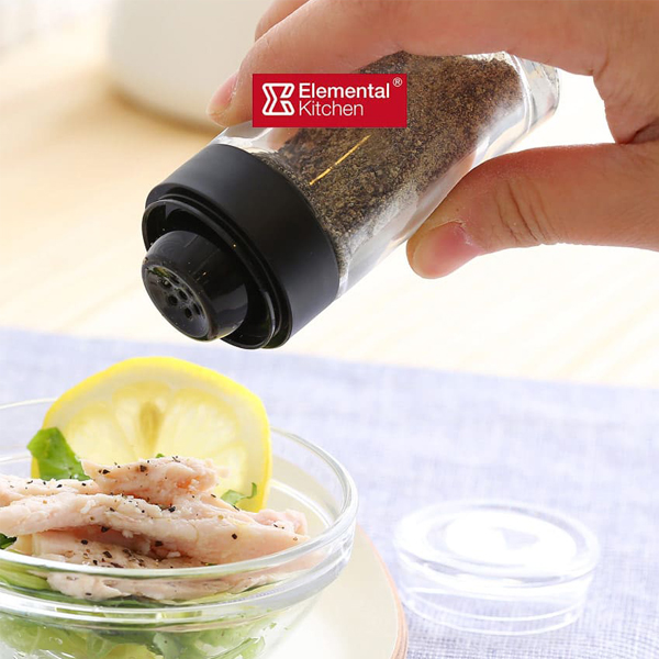 시노글라스 그레이 소금병 후추병 50ml 2p 블랙 - 상품 이미지