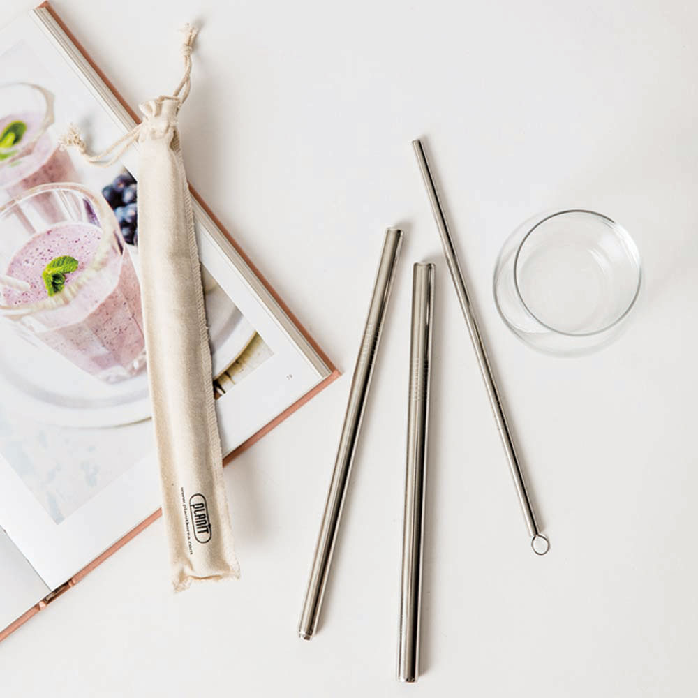 플랜잇 최고급 친환경 스텐 스트로우 빨대 6종 세트 청소솔 포함 - 상세 이미지 5