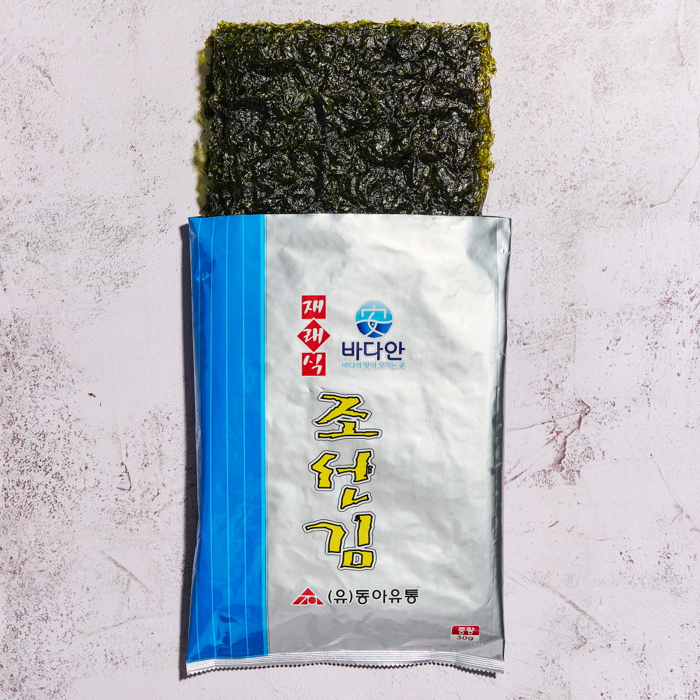 바다안 완도 구운 재래김 5봉(30gX5봉) 조미김(1봉-7장) 이미지 6