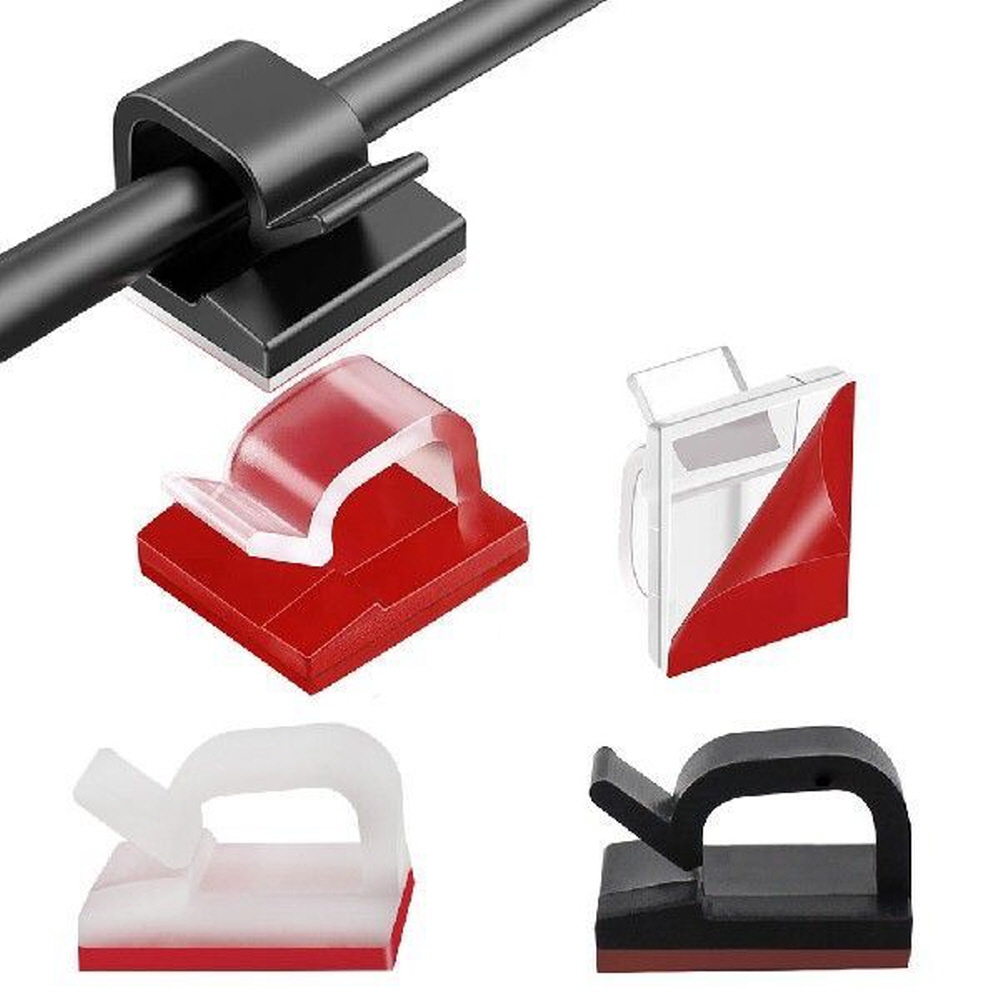 전선정리 클립 케이블 홀더 전기선 배선 랜선 벽 고정 충전기 컴퓨터 선정리 용품 소형1개