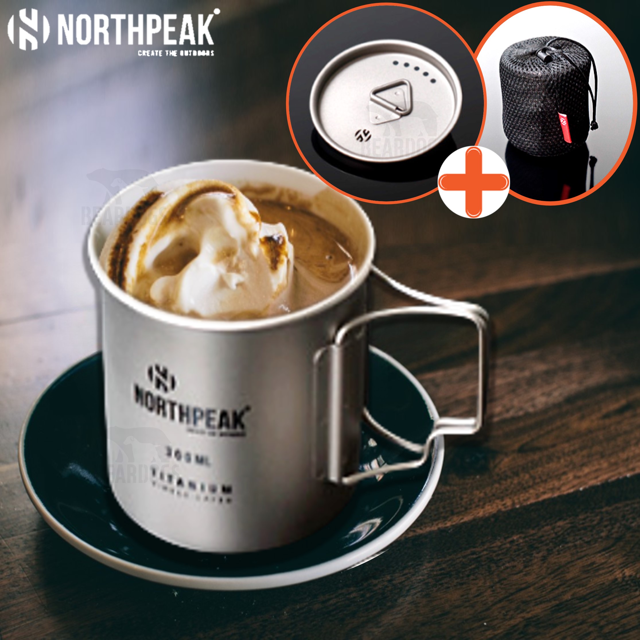 노스피크 시에라 컵 미니 티타늄 머그컵 싱글 레이어 300ml