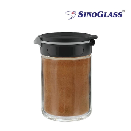 시노글라스 듀얼 원터치 양념병 200ml 2P 블랙 화이트 - 상세 이미지 2