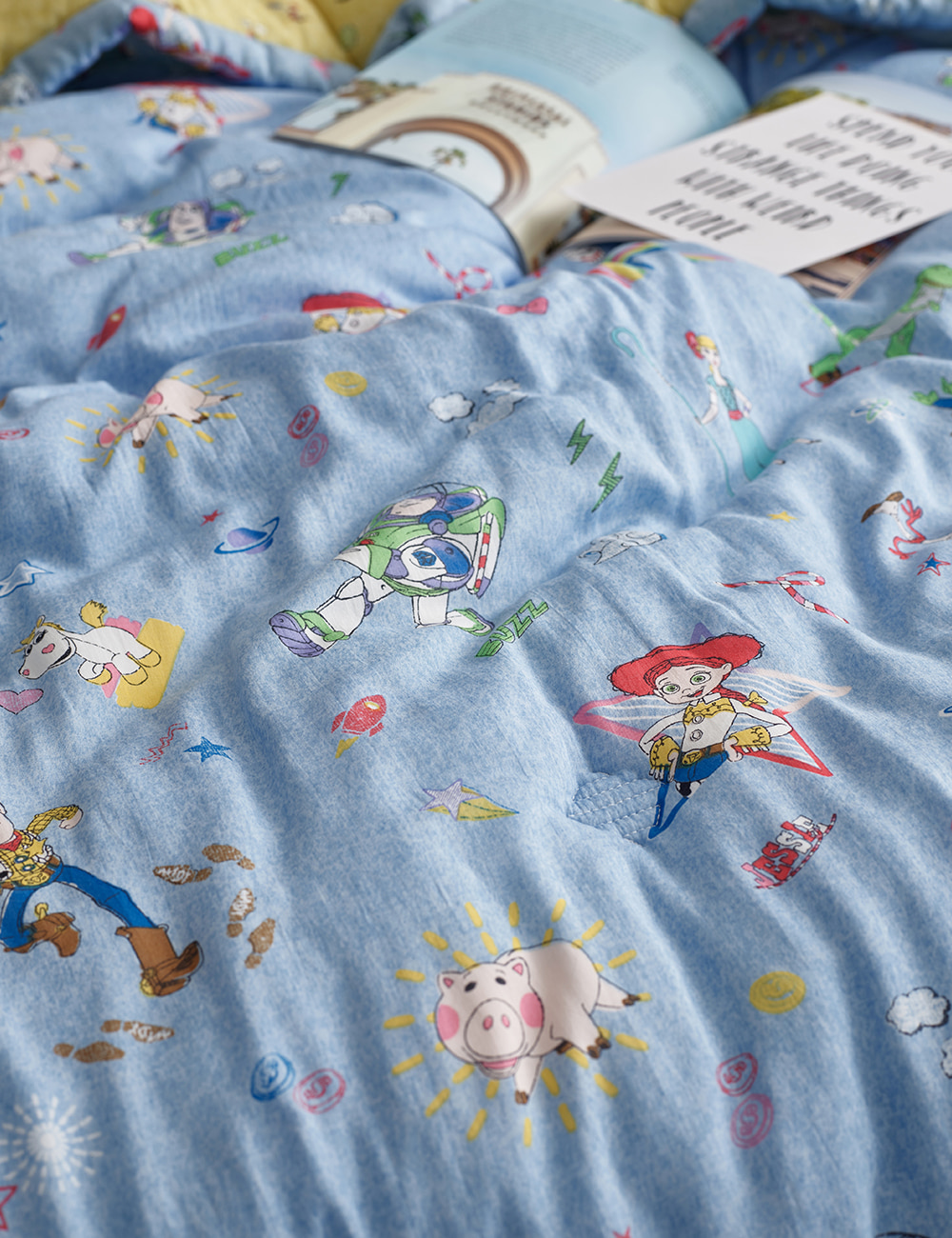 코지네스트 X 디즈니 토이플레이 모달이불 ss 슈퍼싱글 알러지케어 차렵이불